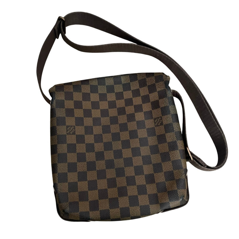 Louis Vuitton Brooklyn PM Damier Ebene Messenger Crossbody Bag Brown Unisex - Picture 14 of 16